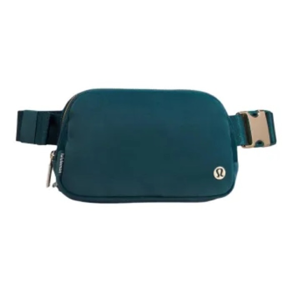 NWT Lululemon EBB Velour Everywhere Belt Bag 1L Green Jasper Gold Luxe 145330438